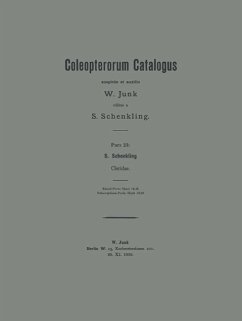 Cover Coleopterorum Catalogus (eBook, PDF)