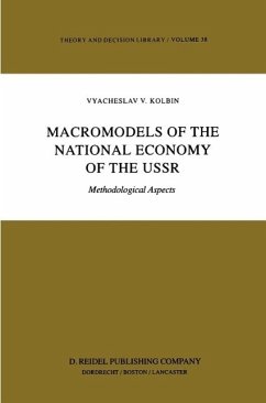 Macromodels of the National Economy of the USSR (eBook, PDF) - Kolbin, V. V.
