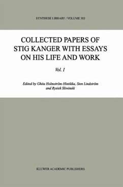 Cover Collected Papers of Stig Kanger with Essays on his Life and Work (eBook, PDF)
