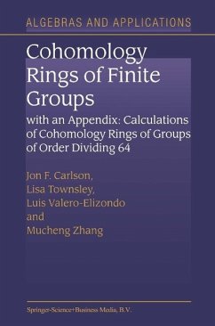 Cohomology Rings of Finite Groups (eBook, PDF) - Carlson, Jon F.; Townsley, L.; Valero-Elizondo, Luís; Mucheng Zhang