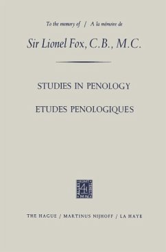 Etudes Penologiques Studies in Penology dedicated to the memory of Sir Lionel Fox, C.B., M.C. / Etudes Penologiques dédiées à la mémoire de Sir Lionel Fox, C.B., M.C. (eBook, PDF) - Lopez-Rey, Manuel