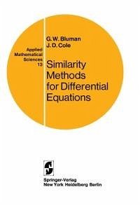 Similarity Methods for Differential Equations (eBook, PDF) - Bluman, G. W.; Cole, J. D.