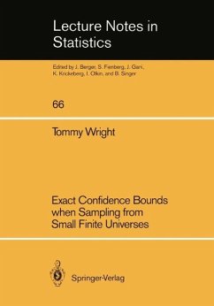 Exact Confidence Bounds when Sampling from Small Finite Universes (eBook, PDF) - Wright, Tommy