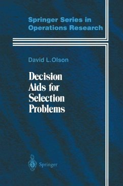 Decision Aids for Selection Problems (eBook, PDF) - Olson, David L.