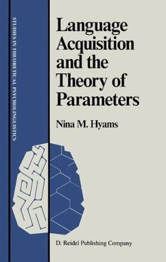 Language Acquisition and the Theory of Parameters (eBook, PDF) - Hyams, Nina