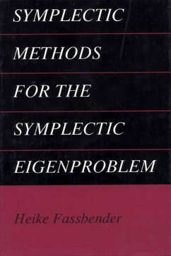 Symplectic Methods for the Symplectic Eigenproblem (eBook, PDF) - Fassbender, Heike