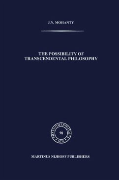 The Possibility of Transcendental Philosophy (eBook, PDF) - Mohanty, J. N.
