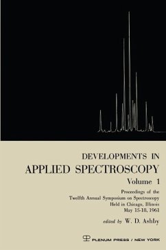 Developments in Applied Spectroscopy Volume 1 (eBook, PDF) - Ashby, W. D.