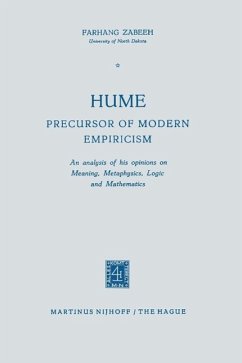Hume Precursor of Modern Empiricism (eBook, PDF) - Zabeeh, Farhang