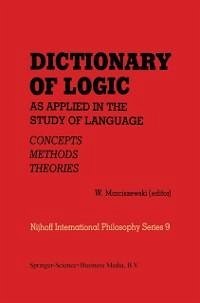 Dictionary of Logic as Applied in the Study of Language (eBook, PDF)