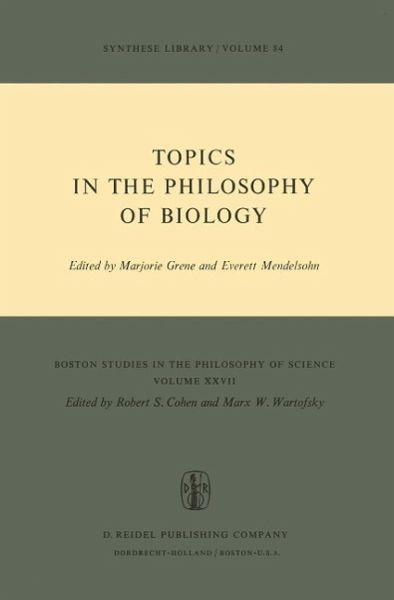 Topics in the Philosophy of Biology (eBook, PDF)