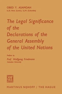 Cover The Legal Significance of the Declarations of the General Assembly of the United Nations (eBook, PDF)