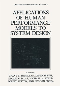 Applications of Human Performance Models to System Design (eBook, PDF) - McMillan, Grant R.; Beevis, David; Salas, Eduardo
