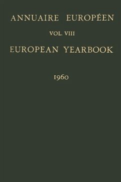 Cover Annuaire Européen / European Yearbook (eBook, PDF)