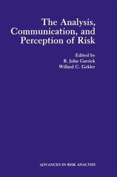 The Analysis, Communication, and Perception of Risk (eBook, PDF)