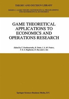 Cover Game Theoretical Applications to Economics and Operations Research (eBook, PDF)