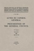 Actes du Conseil Général Proceedings of the General Council (eBook, PDF)