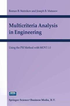 Multicriteria Analysis in Engineering (eBook, PDF) - Statnikov, R. B.; Matusov, J. B.