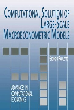 Computational Solution of Large-Scale Macroeconometric Models (eBook, PDF) - Pauletto, Giorgio