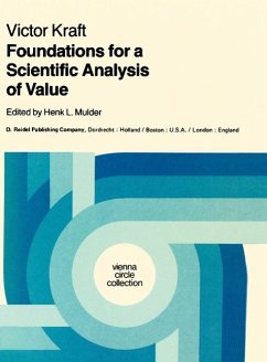 Foundations for a Scientific Analysis of Value (eBook, PDF) - Kraft, V.