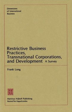 Cover Restrictive Business Practices, Transnational Corporations, and Development (eBook, PDF)