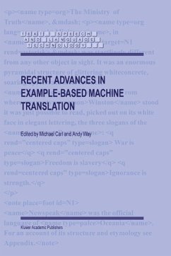 Cover Recent Advances in Example-Based Machine Translation (eBook, PDF)