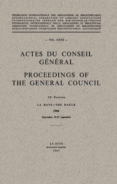 Actes du Conseil Général / Proceedings of the General Council (eBook, PDF) Actes du Conseil Général / Proceedings of the General Council (eBook, PDF)
