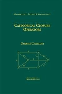 Cover Categorical Closure Operators (eBook, PDF)