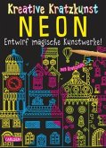 Neon: Set mit 10 Kratzbildern, Anleitungsbuch und Holzstift / Kreative Kratzkunst Bd.10