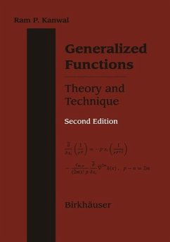 Generalized Functions Theory and Technique (eBook, PDF) - Kanwal, Ram P.