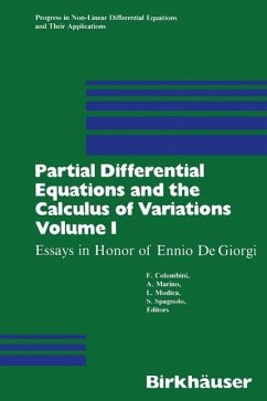 Partial Differential Equations and the Calculus of Variations (eBook, PDF) - Colombini; Marino; Modica; Spagnola