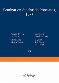 Seminar on Stochastic Processes, 1983 (eBook, PDF) - Cinlar; Chung; Getoor