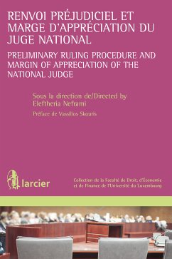 Renvoi préjudiciel et marge d'appréciation du juge national (eBook, ePUB)