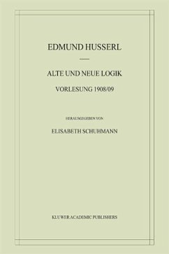 Alte und Neue Logik (eBook, PDF) - Husserl, Edmund