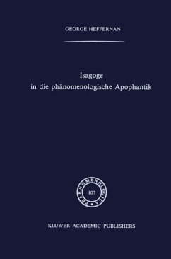 Isagoge in die phänomenologische Apophantik (eBook, PDF) - Heffernan, G.
