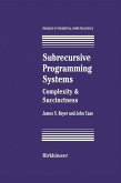 Subrecursive Programming Systems (eBook, PDF)