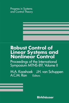Robust Control of Linear Systems and Nonlinear Control (eBook, PDF) - Kaashoek, M. A.; Schuppen, J. H. Van; Ran, A. C. M.