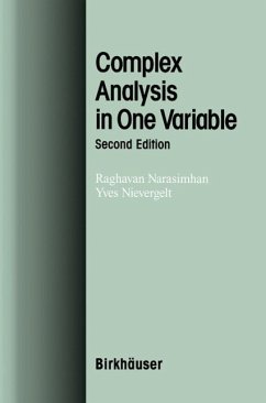 Complex Analysis in One Variable (eBook, PDF) - Narasimhan, Raghavan; Nievergelt, Yves
