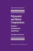 Polynomial and Matrix Computations (eBook, PDF)