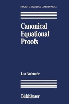 Canonical Equational Proofs (eBook, PDF) - Bachmair