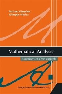 Mathematical Analysis (eBook, PDF) - Giaquinta, Mariano; Modica, Giuseppe