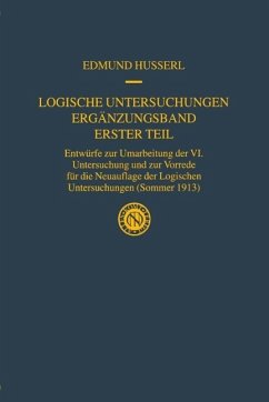 Logische Untersuchungen Ergänzungsband Erster Teil (eBook, PDF) - Husserl, Edmund