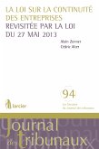 La loi sur la continuité des entreprises revisitée par la loi du 27 mai 2013 (eBook, ePUB)