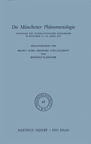Die Münchener Phänomenologie (eBook, PDF)