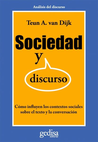 Sociedad y discurso (eBook, ePUB)