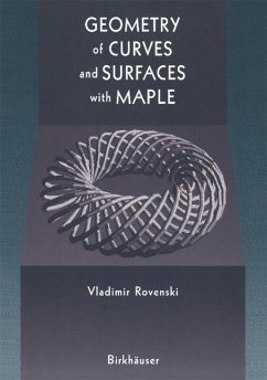 Geometry of Curves and Surfaces with MAPLE (eBook, PDF) - Rovenski, Vladimir