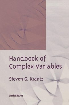 Handbook of Complex Variables (eBook, PDF) - Krantz, Steven G.