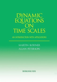 Dynamic Equations on Time Scales (eBook, PDF) - Bohner, Martin; Peterson, Allan