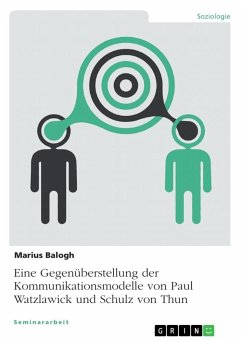 Eine Gegenüberstellung der Kommunikationsmodelle von Paul Watzlawick und Schulz von Thun - Balogh, Marius