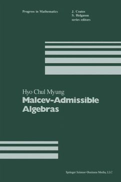 Malcev-Admissible Algebras (eBook, PDF) - Myung, H. C.
